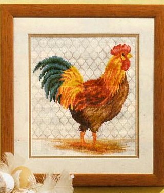 Rooster in Henhouse